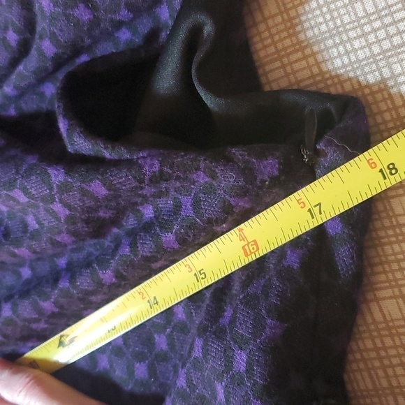 Evan Picone Purple Sleeveless Midi Sheath Dress Size 6 Career Work Business - Picture 6 of 11